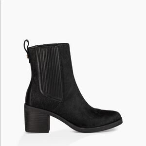UGG Camden Exotic Black Heeled Boots sz 8